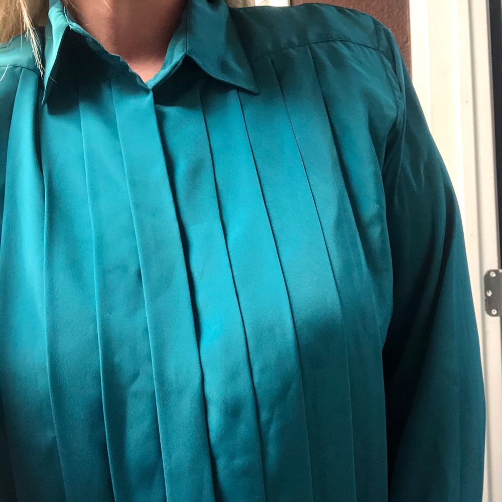Vintage Pleated Blouse